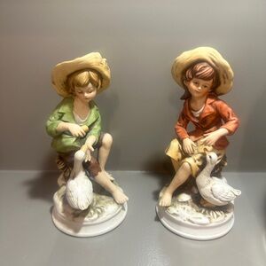 Charming Ceramic Figurines with Ducks